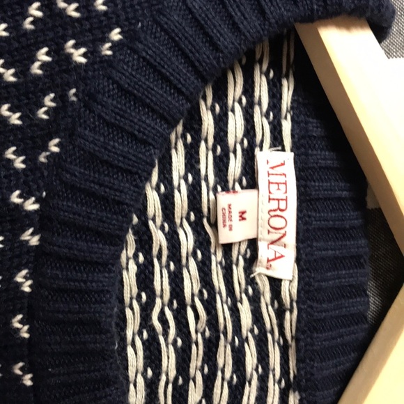 Men’s Merona crew neck fair isle sweater, M - Picture 3 of 7